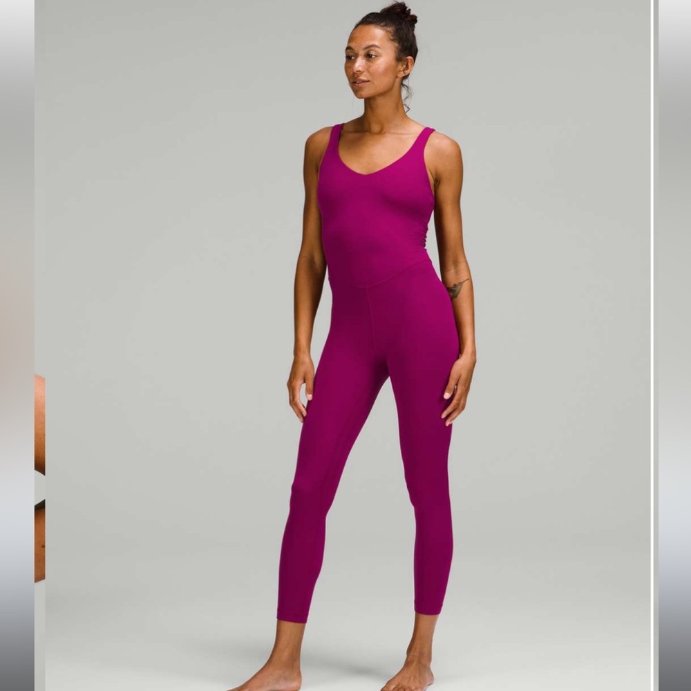 Lululemon Align Bodysuit 25" Magenta Purple Sz.12